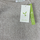 WinterTrend® - Apricotfarbenes einfarbiges Mini-Pulloverkleid