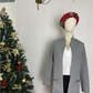 WinterTrend® - Stilvolle graue Jacke mit langen Ärmeln