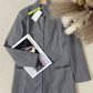 WinterTrend® - Stilvolle graue Jacke mit langen Ärmeln