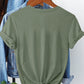 Schwarzes T-Shirt mit Pusteblumen - Helena