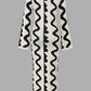 Emily - Gestricktes Kleid mit Wellenmuster
