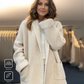 StrickSinn® - Weißer einfarbiger langärmeliger Cardigan
