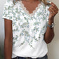 Kailey - Damenmode T-Shirt mit V-Ausschnitt