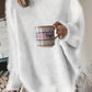 FallStil® - Fuzzy-Langarm-Pullover im Relax-Look
