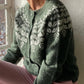 Monci® - Grüner Langarmpullover mit Druck