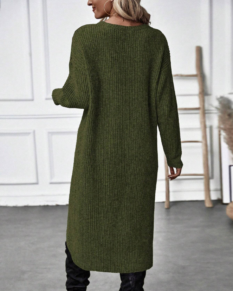 LEILAH -  Eleganter Langer Pullover