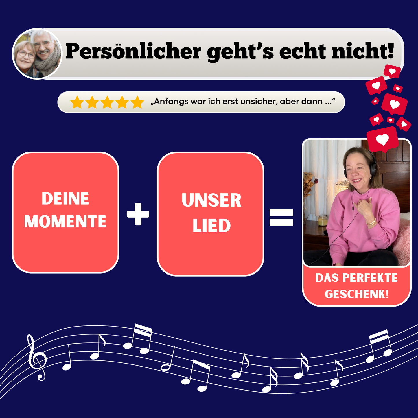 Dein personaliertes Wunschlied für besondere Anlässe – z.B Geburtstag, Liebeslied, Hochzeit - personalisiertes Geschenk