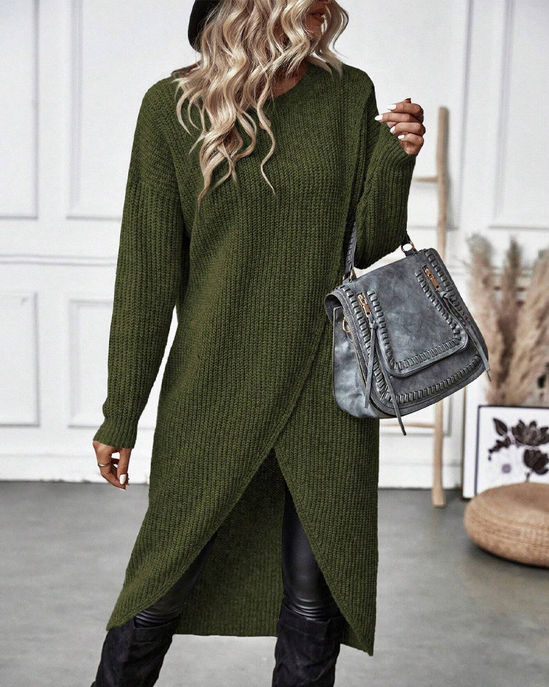 LEILAH -  Eleganter Langer Pullover