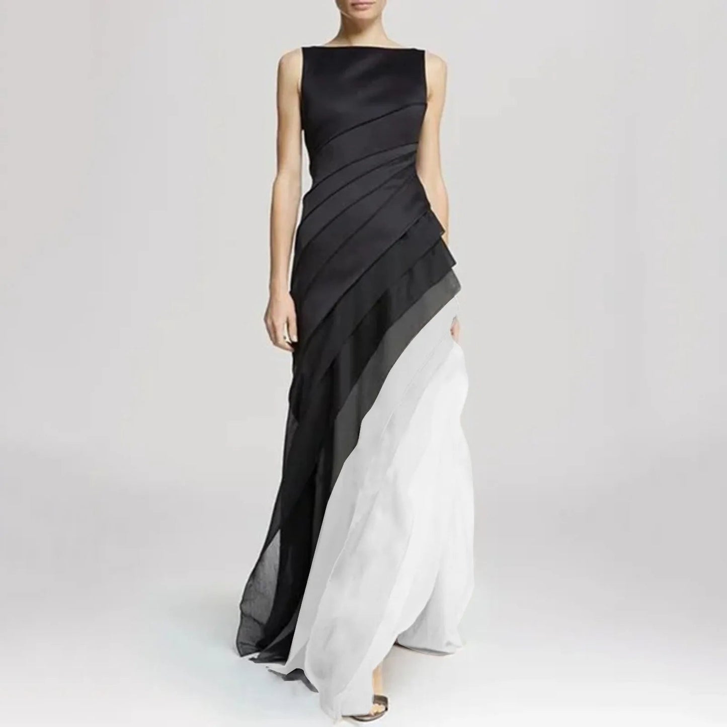 Erica - Elegantes mehrlagiges Ombre-Kleid