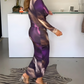 Schikes midi kleid - Olive