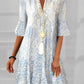 Elegantes Kleid im Print mit Halbarm