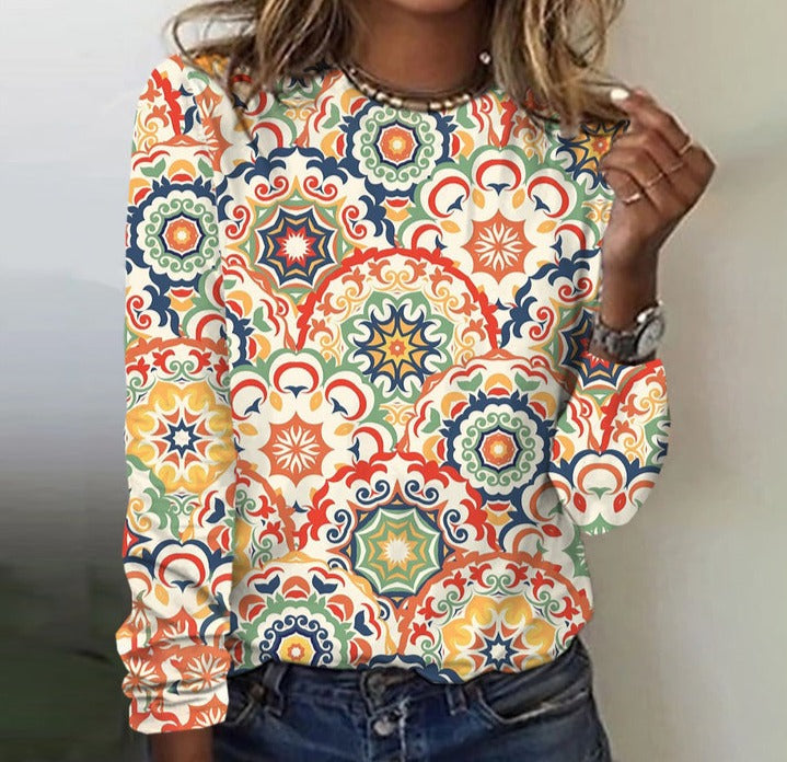 FallStil® - Elegantes Top mit Rundhalsausschnitt