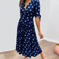 Selena | Kleid mit V-Ausschnitt und Polka Dots