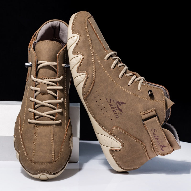 Alex - Ultra bequeme und rutschfeste Barfußschuhe aus Echtleder (Unisex)