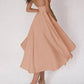 Audrey Elegantes Kleid mit V-Ausschnitt und Trägern