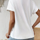 Weißes Twist-Shirt - Eva