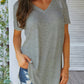 Schwarzes Basic-T-Shirt - Ava