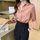 Satin Damenbluse - Aniek