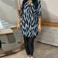 Nora - Zebra-Print Bluse Schwarz-Beige