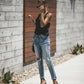 VICTORIA - Hellblaue zerrissene Jeans