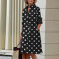ALLISON - Langärmeliges Vintage-Kleid