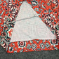 FallStil® - Rotes Mandala Print Kapuzen-Henley Sweatshirt mit langen Ärmeln