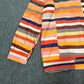 FallStil® - Buntes schwarz-weiß gestreiftes Sweatshirt mit Kapuze