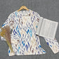 FallStil® - Elegantes langärmeliges Print-Top