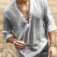Liam - Boho Black Lace-Up Shirt