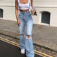 MOLLY - Knieripse Jeans