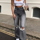 MOLLY - Knieripse Jeans