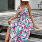 ALEXANDRA - Bedrucktes sexy langes Kleid