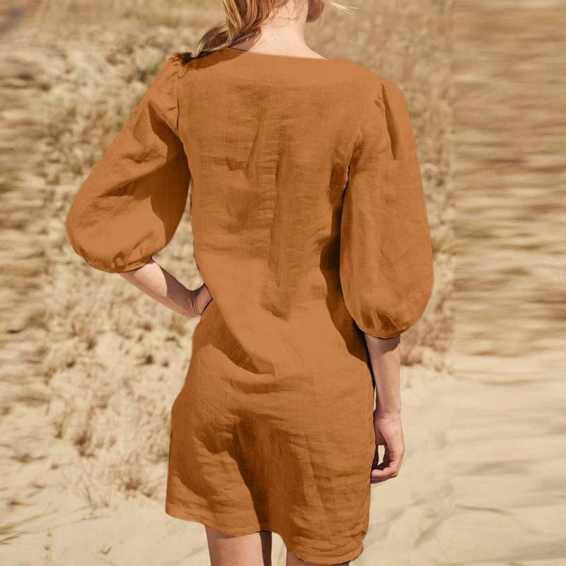 ALORA - Casual Frauen Kleid