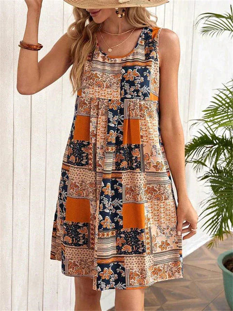 Lisa | Kleid mit kariertem Vintage-Muster