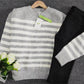 FallStil® - Schicker gestreifter Langarmpullover
