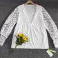 FallStil® - Elegantes langärmeliges einfarbiges Top