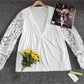 FallStil® - Elegantes langärmeliges einfarbiges Top