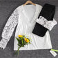 FallStil® - Elegantes langärmeliges einfarbiges Top
