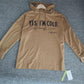 Even&Vil® - Braunes langärmeliges Sweatshirt mit Buchstaben