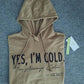 Even&Vil® - Braunes langärmeliges Sweatshirt mit Buchstaben