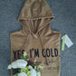 Even&Vil® - Braunes langärmeliges Sweatshirt mit Buchstaben