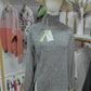 Lovja® - Grauer einfarbiger Pullover mit hohem Halsausschnitt