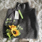 Lovja® - Grauer einfarbiger Pullover mit hohem Halsausschnitt
