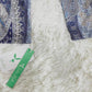 FallStil® - Blaues Paisley-Top mit grauem Umlegekragen und langen Ärmeln