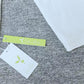 FallStil® - Weißes asymmetrisches langärmeliges Oberteil mit Knopfleiste