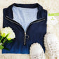 FallStil® - Verträumtes Print-Zip-V-Ausschnitt-Top