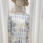EcoExotica® - Geometrisches Shirt mit Rundhalsausschnitt in Beige