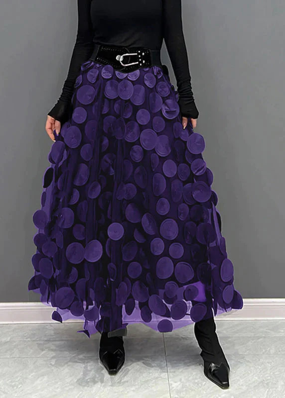 Violet - Eleganter Pünktchenrock