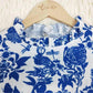 Even&Vil® - Sweet Plant Blaues langärmeliges Top