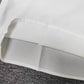 FallStil® - Solides weißes gepufftes kurzärmeliges asymmetrisches Top